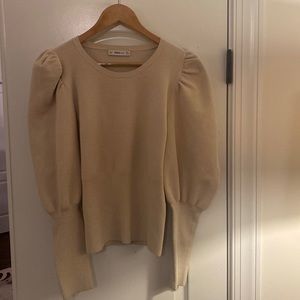 Zara sweater with puff sleeves